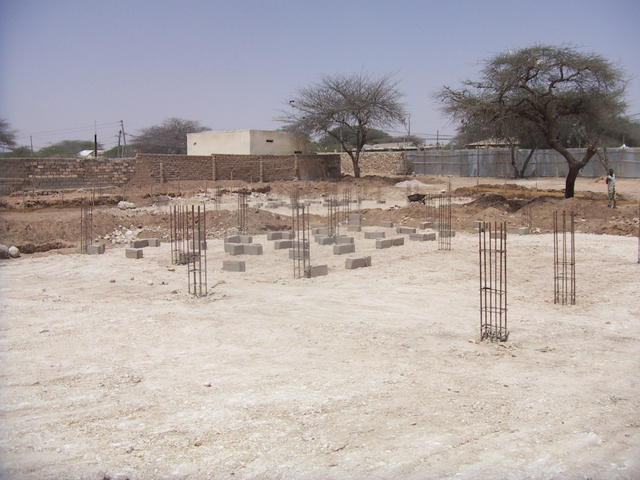 foto del cantiere verso la parte nord